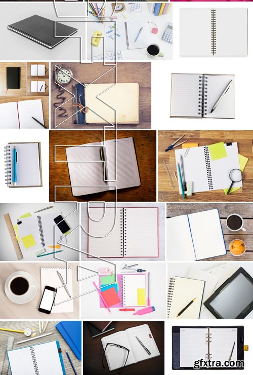 Stock Photos - Notepad Notebook 2, 25xJPG