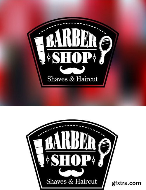 Stock Vectors - Barber Shop, 25xEPS