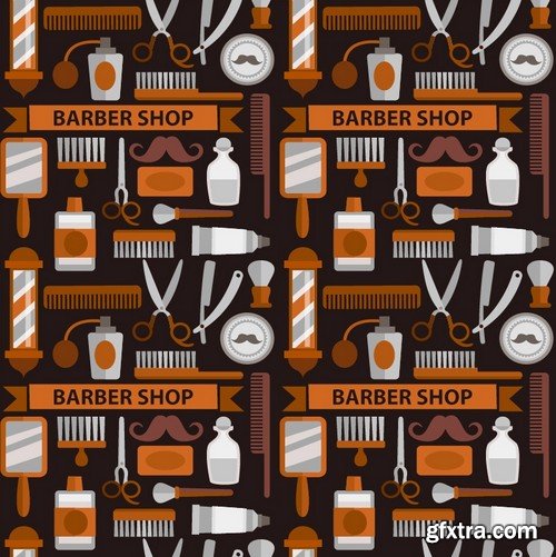 Stock Vectors - Barber Shop, 25xEPS