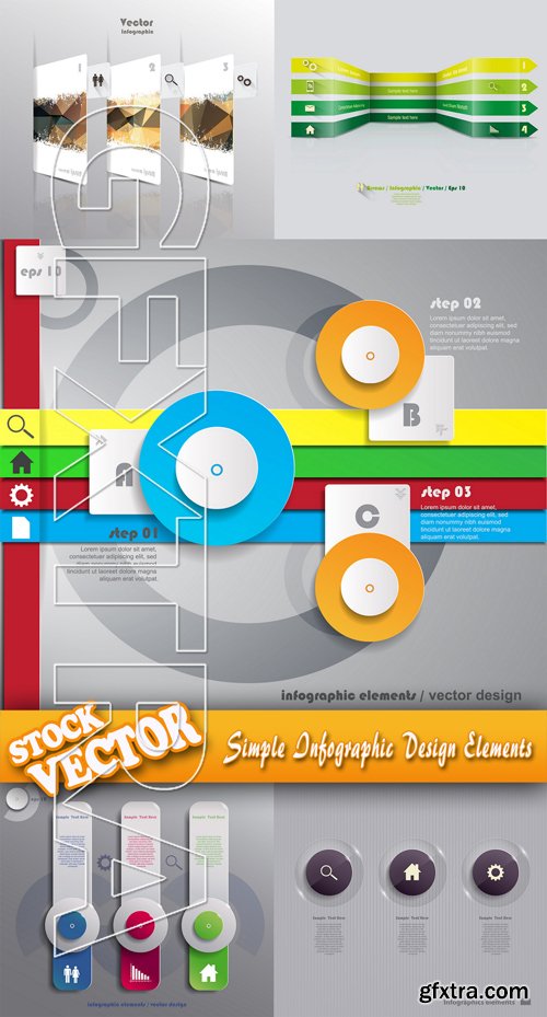 Stock Vector - Simple Infographic Design Elements