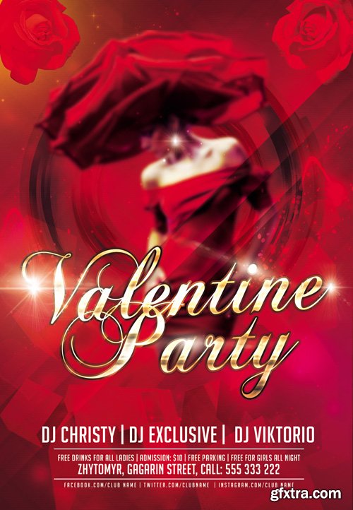 Valentine Party Vol 2 - Flyer Template