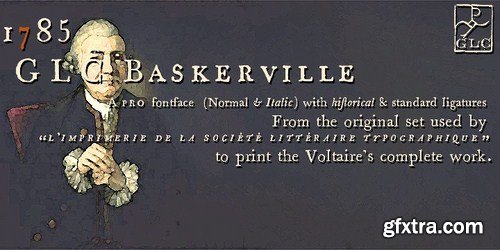 1785 GLC Baskerville - Both fonts : $54.00