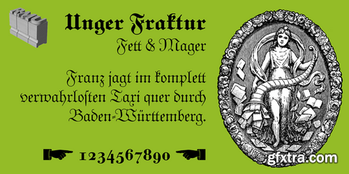 Unger Fraktur - Both fonts: $47.50