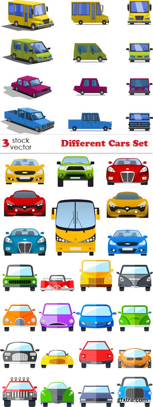 Vectors - Different Cars Set