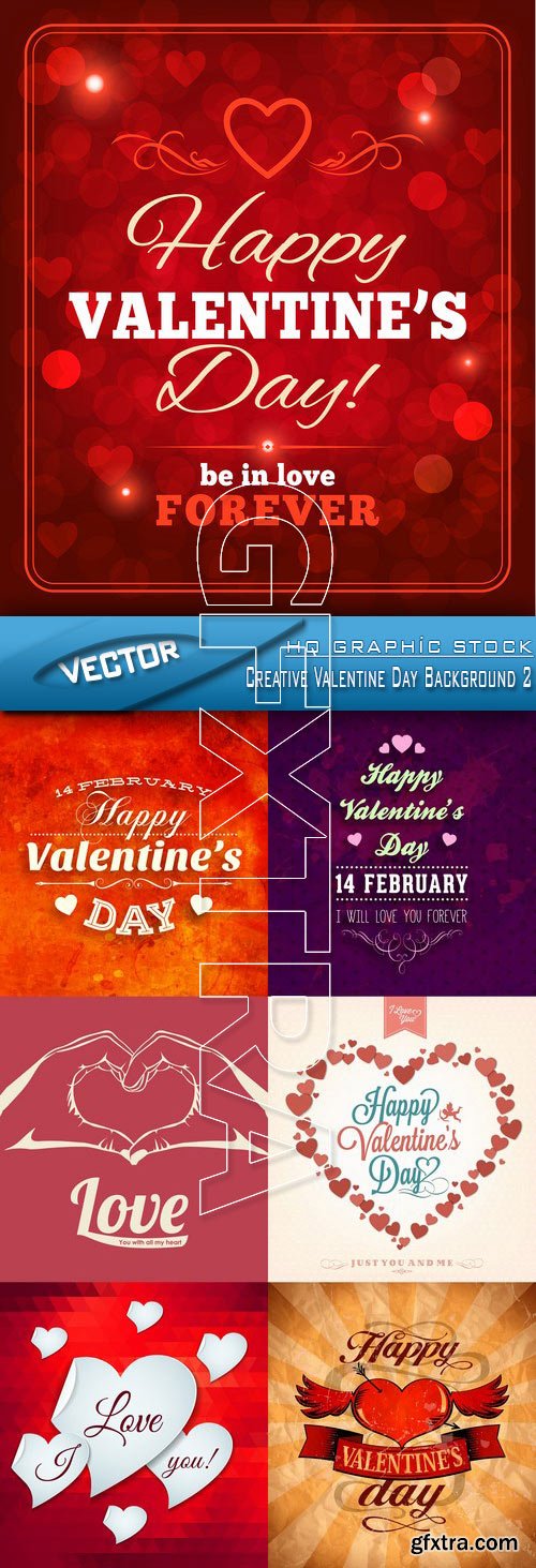 Stock Vector - Creative Valentine Day Background 2