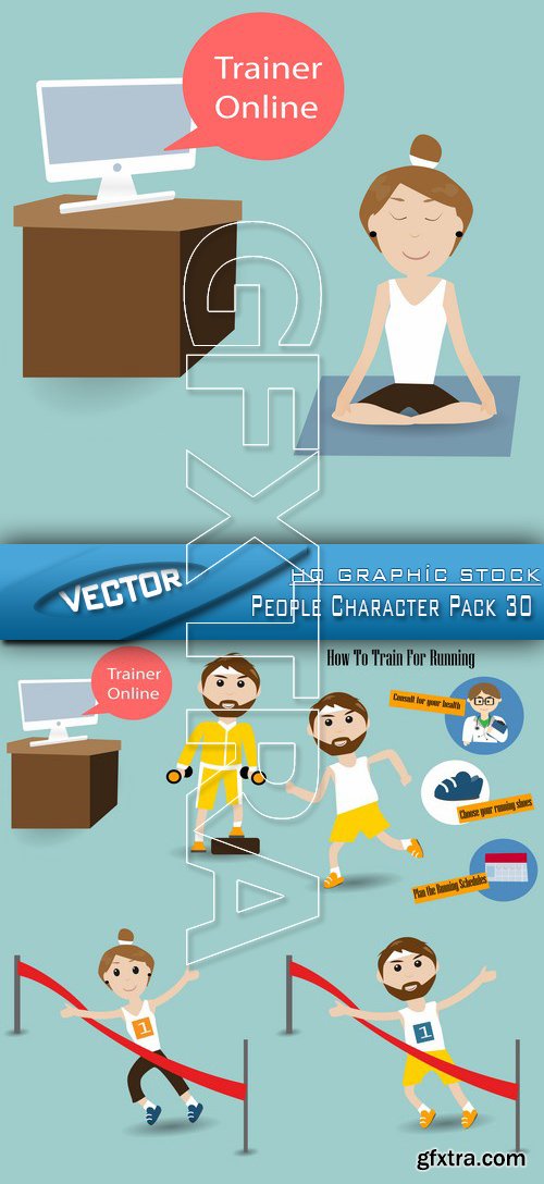 Stock Vector - People Character Pack 30