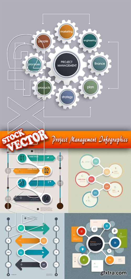Stock Vector - Project Management Infographics