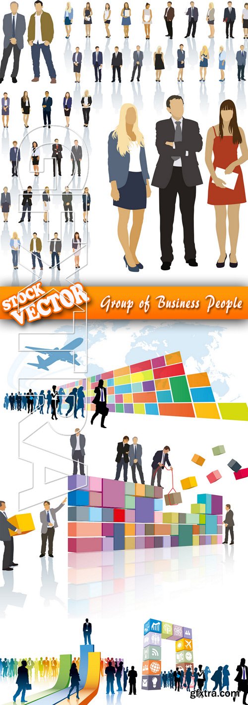 Stock Vector - Group of Business People