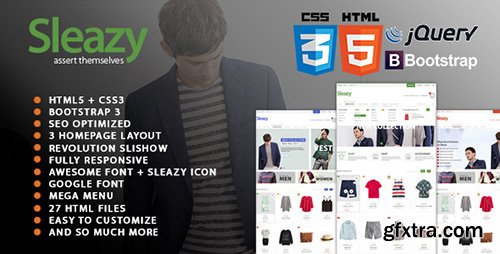 ThemeForest - Sleazy - SEO Responsive HTML Fashion Template - RIP