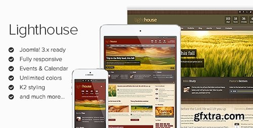 ThemeForest - Lighthouse v1.1.4 - Responsive Joomla 2.5 & 3.1x Template