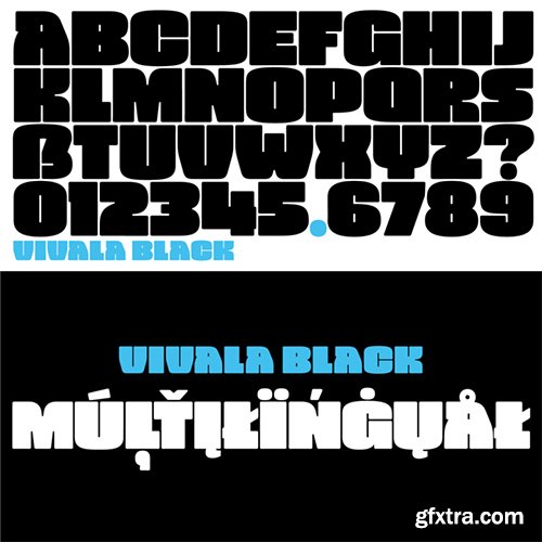 Vivala Black Font Family - 4 Fonts $80