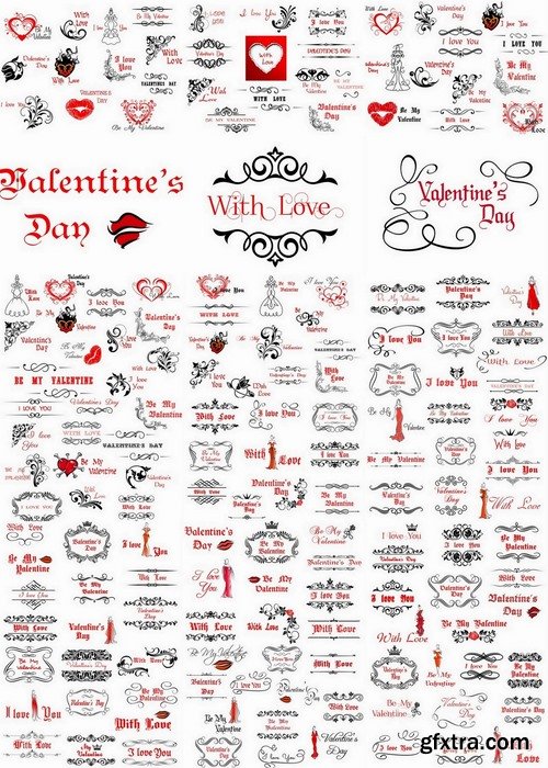 Collection flyers Happy Valentine\'s Day #3-25 Eps