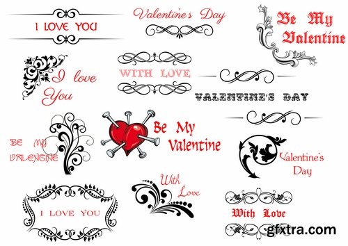 Collection flyers Happy Valentine\'s Day #3-25 Eps