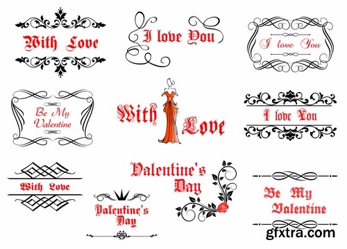 Collection flyers Happy Valentine\'s Day #3-25 Eps