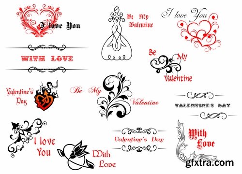 Collection flyers Happy Valentine\'s Day #3-25 Eps