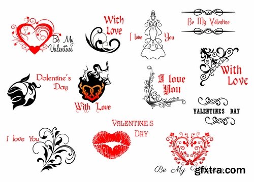 Collection flyers Happy Valentine\'s Day #3-25 Eps