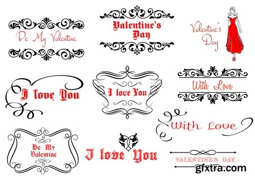 Collection flyers Happy Valentine\'s Day #3-25 Eps