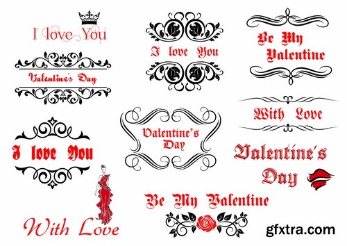 Collection flyers Happy Valentine\'s Day #3-25 Eps