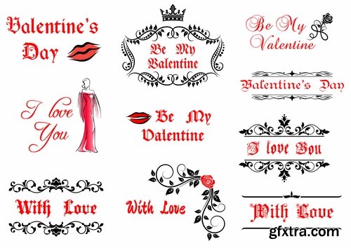 Collection flyers Happy Valentine\'s Day #3-25 Eps