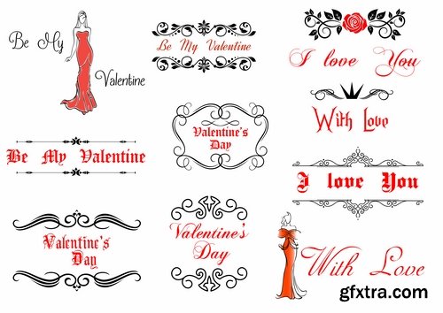 Collection flyers Happy Valentine\'s Day #3-25 Eps