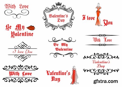 Collection flyers Happy Valentine\'s Day #3-25 Eps