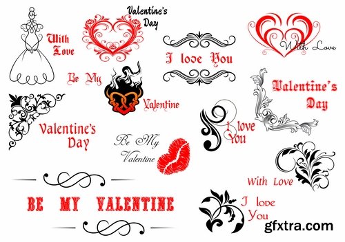 Collection flyers Happy Valentine\'s Day #3-25 Eps