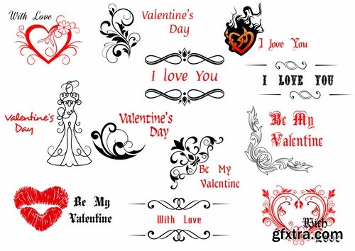 Collection flyers Happy Valentine\'s Day #3-25 Eps