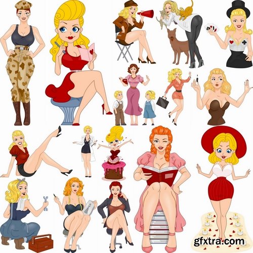 Collection of beautiful cartoon girls 25 Eps