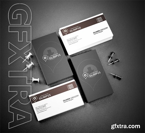 CM - Realistic Business Card Mockup