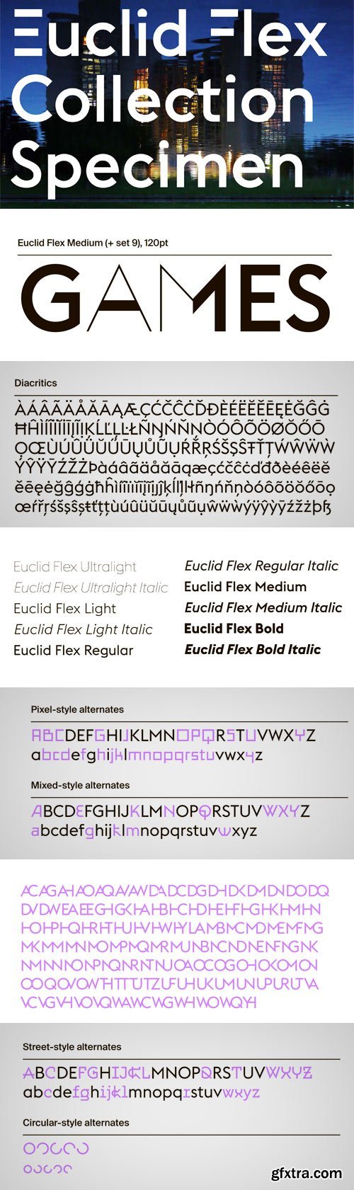 Euclid Flex Font Family - 10 Fonts for €375