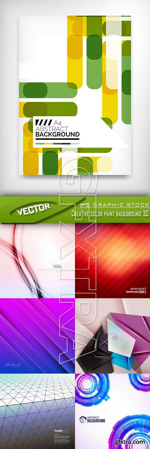 Stock Vector - Creative color paint background 30