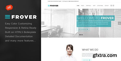 ThemeForest - Frover - Multi-Purpose Site Template - RIP