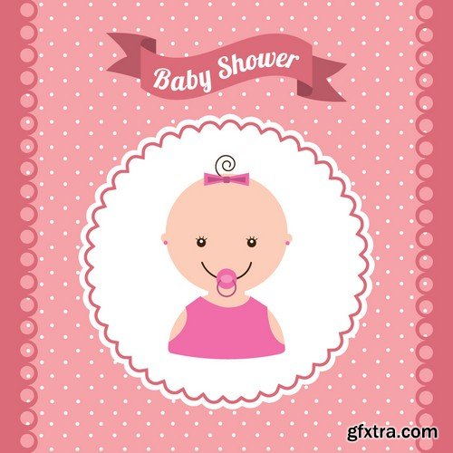 Stock Vectors - Baby Shower, 25xEPS