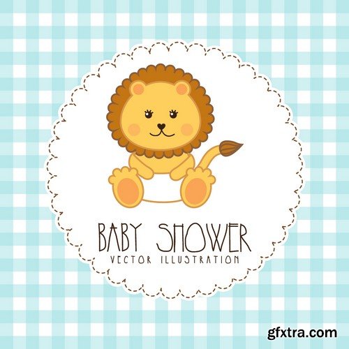 Stock Vectors - Baby Shower, 25xEPS