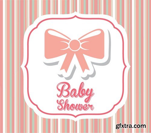 Stock Vectors - Baby Shower, 25xEPS