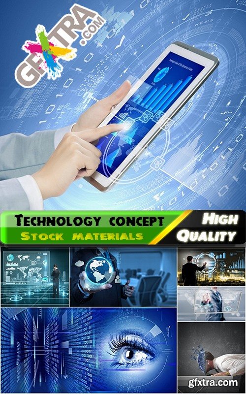 Abstract technology background and business concept 2 - 25 HQ Jpg