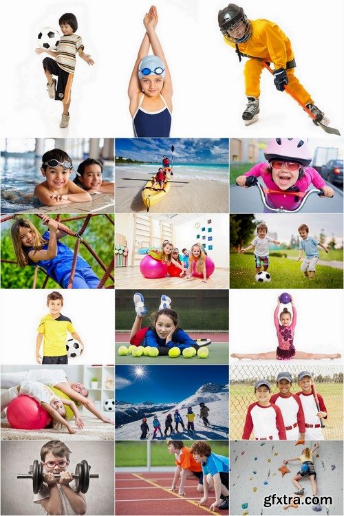 Active and sports children Stock images - 25 HQ Jpg