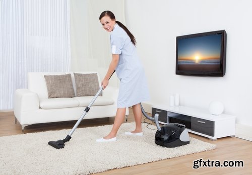 Housekeeper and house cleaning Stock images - 25 HQ Jpg