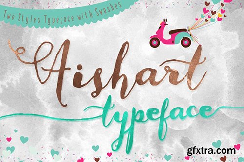 Aishart Font - Modern Calligraphy