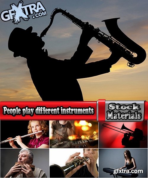 People play different instruments 25 HQ Jpeg