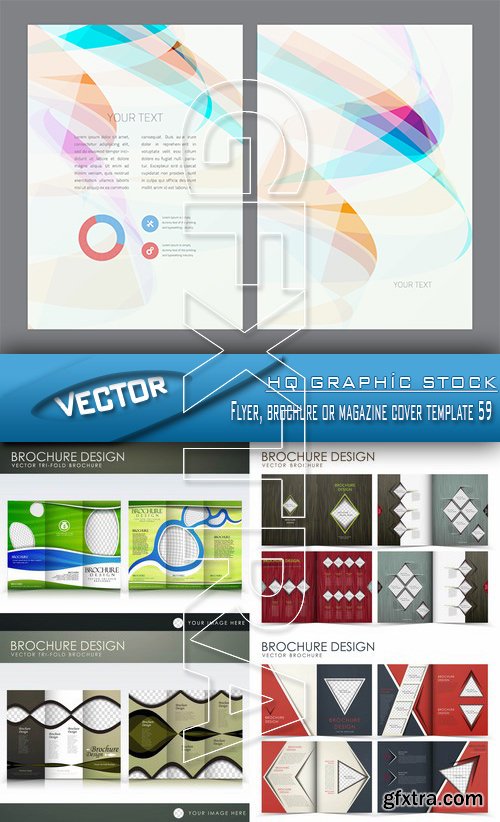 Stock Vector - Flyer, brochure or magazine cover template 59