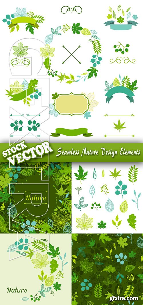 Stock Vector - Seamless Nature Design Elements