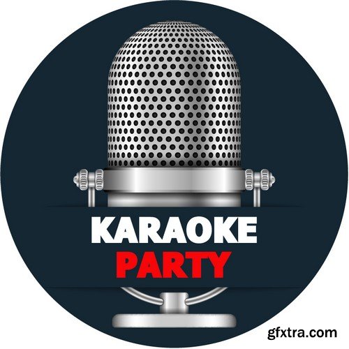 Stock Vectors - Karaoke Party, 25xEPS