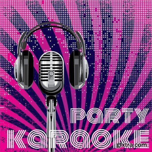 Stock Vectors - Karaoke Party, 25xEPS