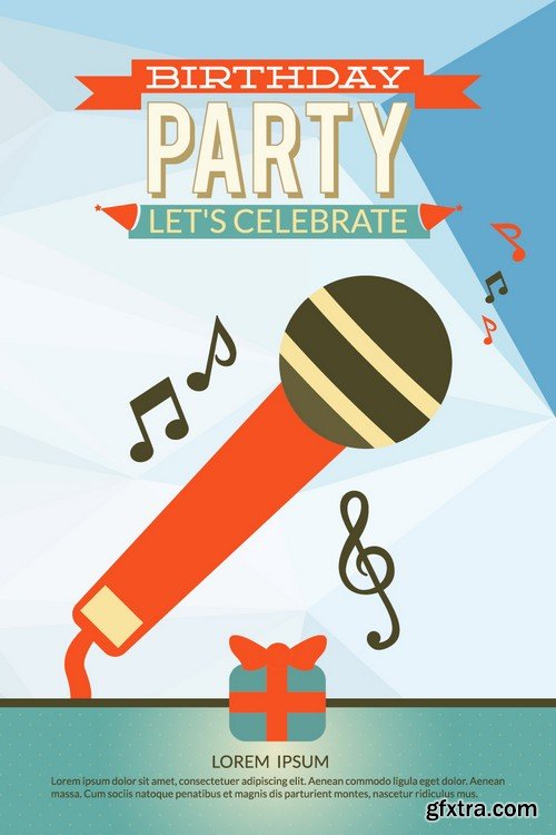 Stock Vectors - Karaoke Party, 25xEPS