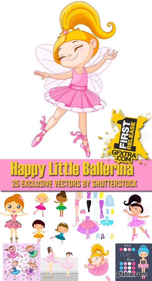 Happy Little Ballerina 25xEPS