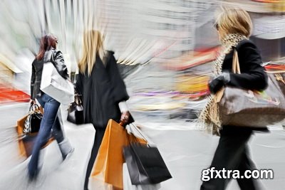 Shopping, People with Shopping Bags 25xJPG