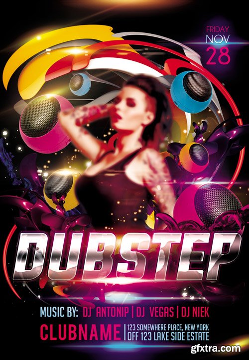 Dubstep Flyer PSD Template