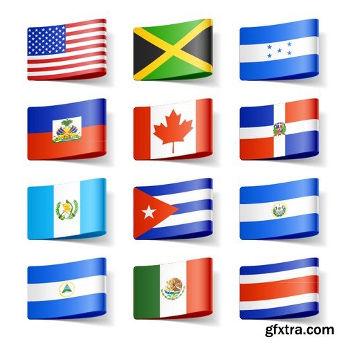 Stock Vectors - Large collection of flags, 25xEPS