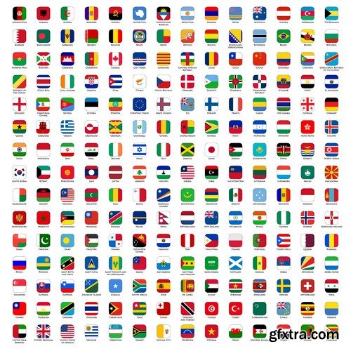 Stock Vectors - Large collection of flags, 25xEPS